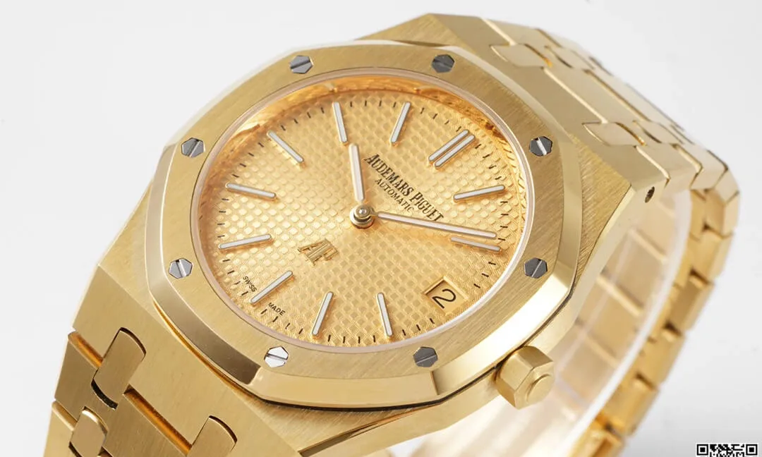 Audemars Piguet Royal Oak 15202BA.OO.1240BA.02 KZ Factory 1:1 Best Edition Replica Watch Gold Case